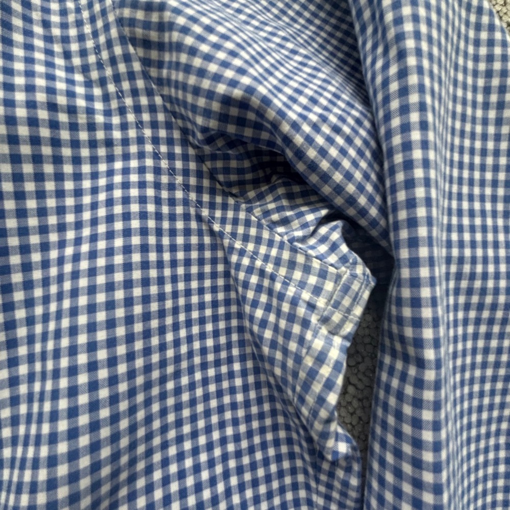 Polo Ralph Lauren Button Down Mens XL Blue Gingham US Open Tennis Preppy Pony - Picture 7 of 8